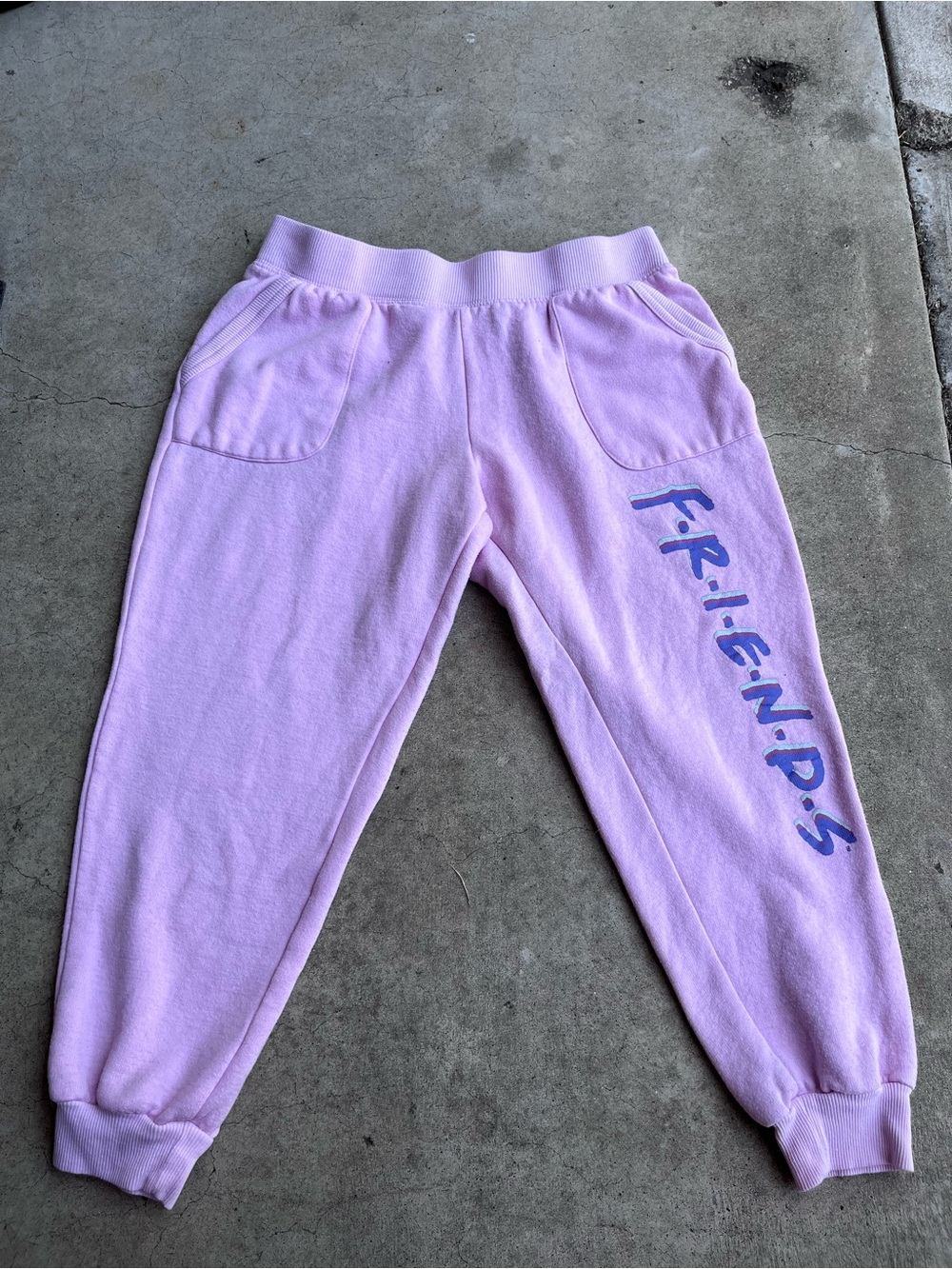 FRIENDS light pink Jogger Sweatpants with Side Logo